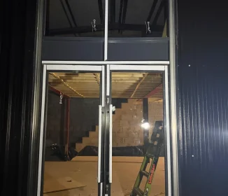 Warehouse door and windows installed 1