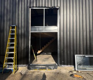 Warehouse door and windows installed 2